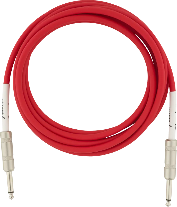 Fender IM kytarový kabel, 3 m, Fiesta Red barva