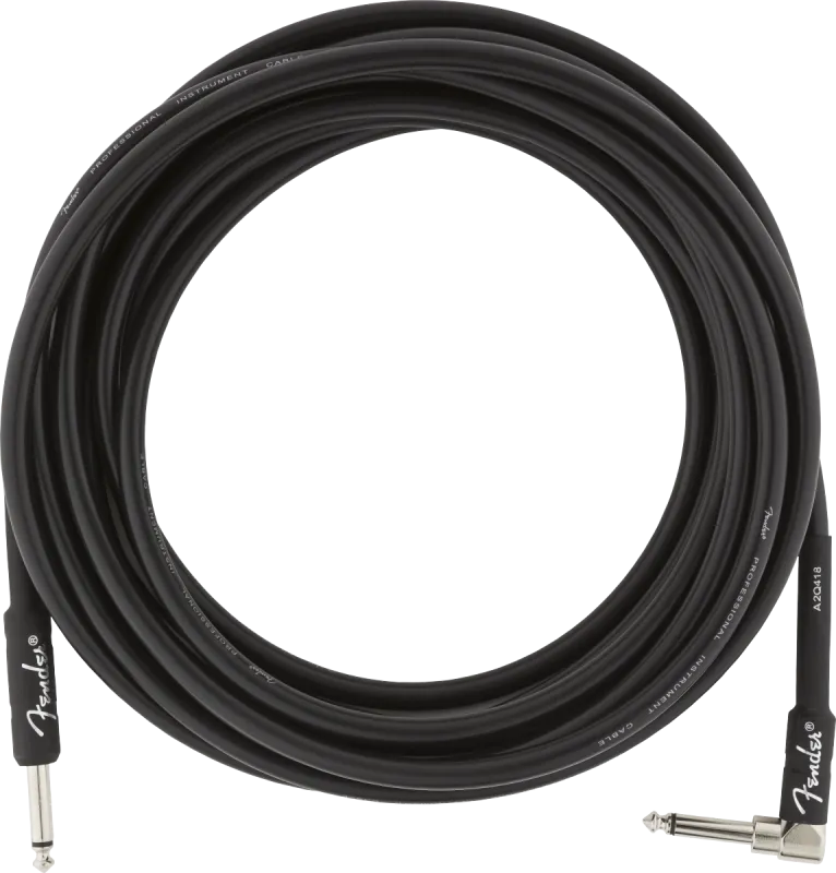 Fender Profesionální série kabel, 5,5 m, rovný-lomený, černý