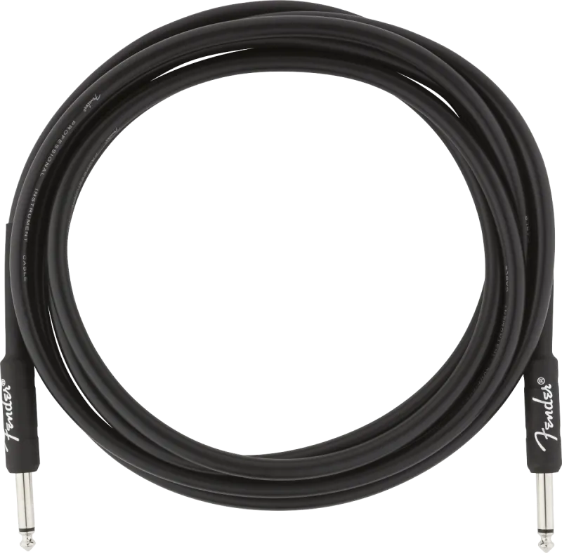 Fender Profesionální kabel, 3 m, rovný-rovný, černý