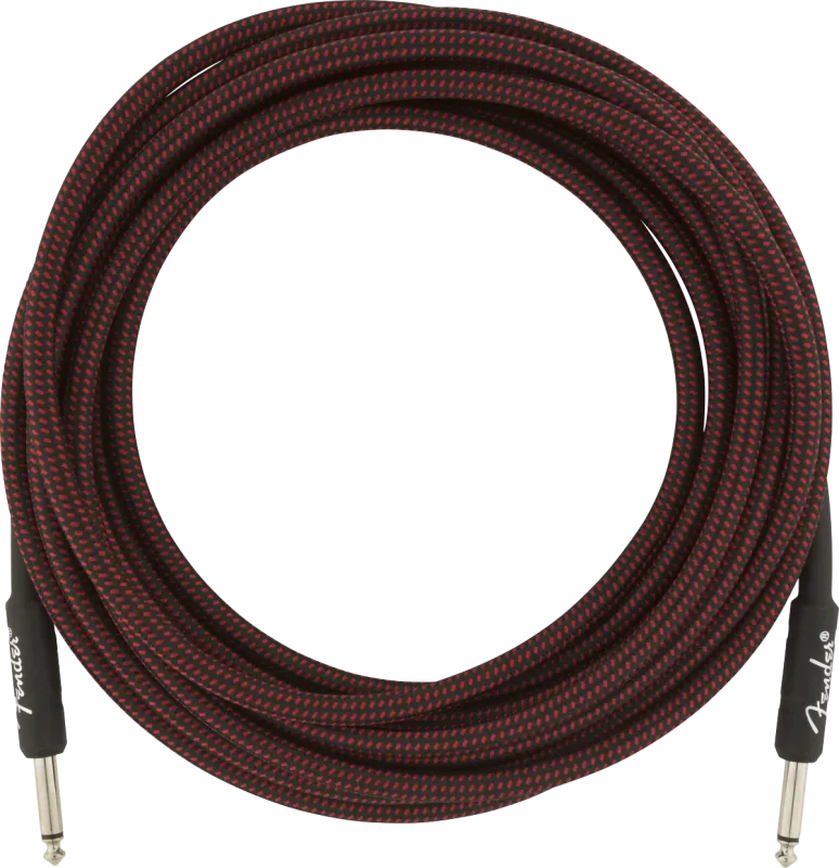 Fender profesionální kytarový kabel 5,5 m, červený tweed