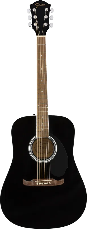 Fender Dreadnought akustická kytara, černá