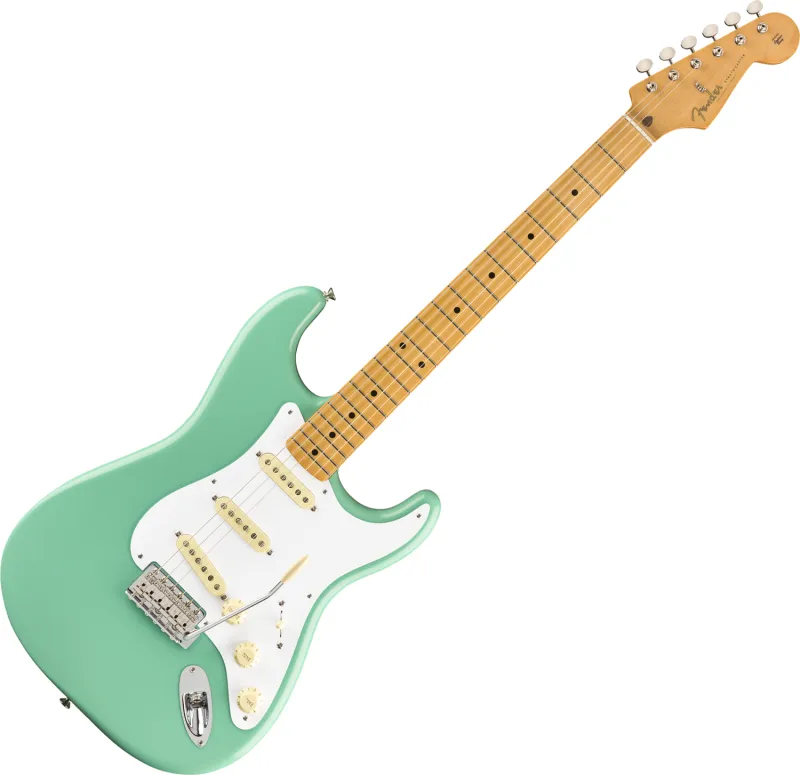 Fender elektrická kytara Vintera '50s Stratocaster, javorový hmatník, Sea Foam Green