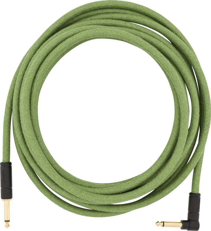 Fender IM kytarový kabel rovný, 5,5 m, zelený