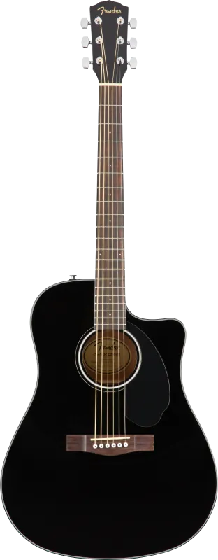 Fender elektro-akustická dreadnought CD-60SCE, černá