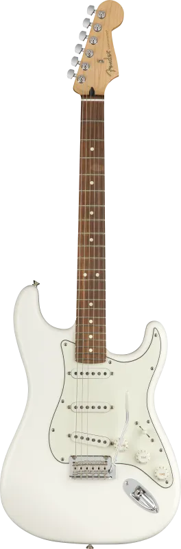 Fender Elektrická kytara Player Stratocaster, Pau Ferro hmatník, bílá