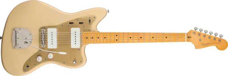 Squier Jazzmaster 40. výročí, Vintage edice, javorový hmatník, krémová barva