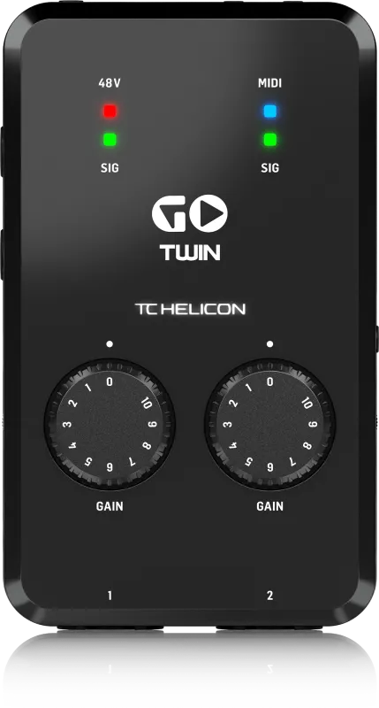 TC Helicon Vysoce kvalitní 2-kanálová audio/MIDI rozhraní pro mobilní zařízení