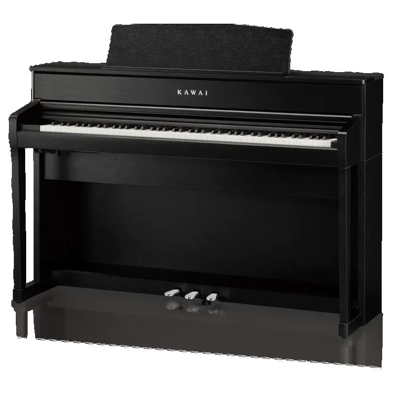 Kawai digitální klavír, 88 kláves, kladívková mechanika, 256 hlasová polyfonie, Bluetooth, černá