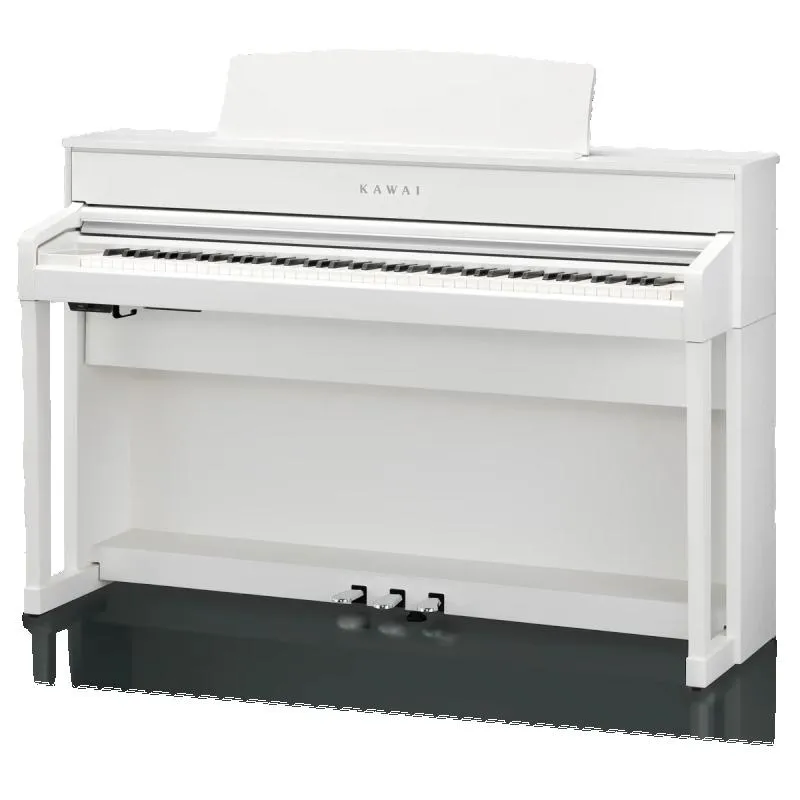 Kawai digitální klavír, 88 kláves, kladívková mechanika, 256 hlasů, Bluetooth, bílá
