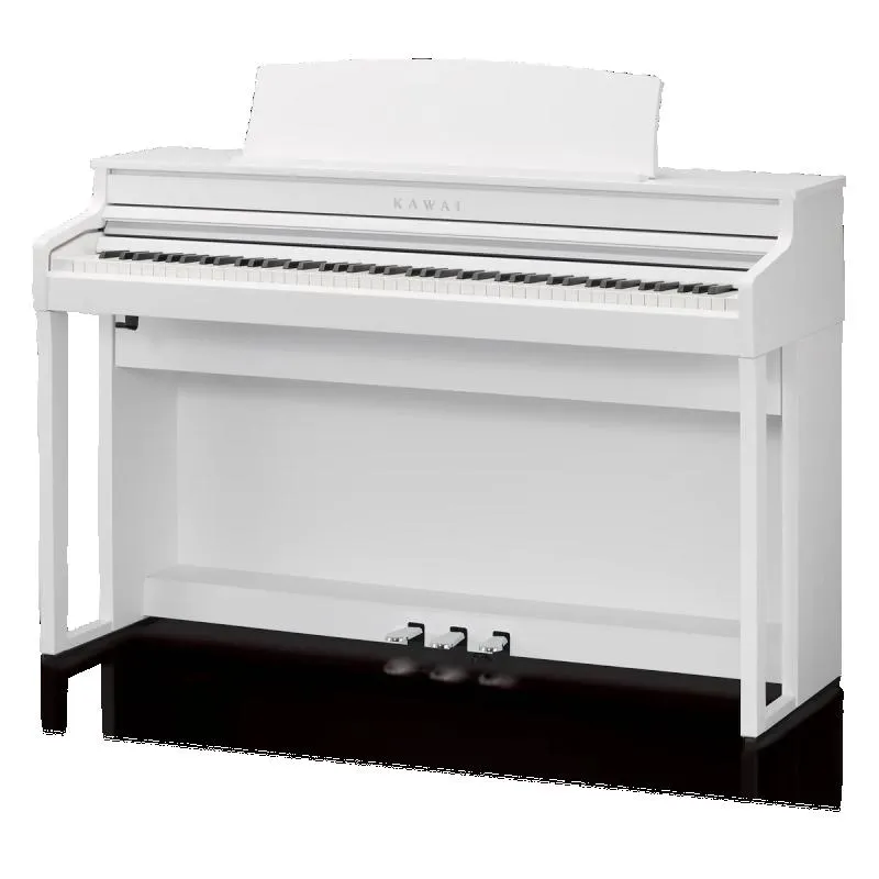 Kawai digitální klavír, 88 kláves, kladívková mechanika, 192 hlasová polyfonie, Bluetooth, bílá