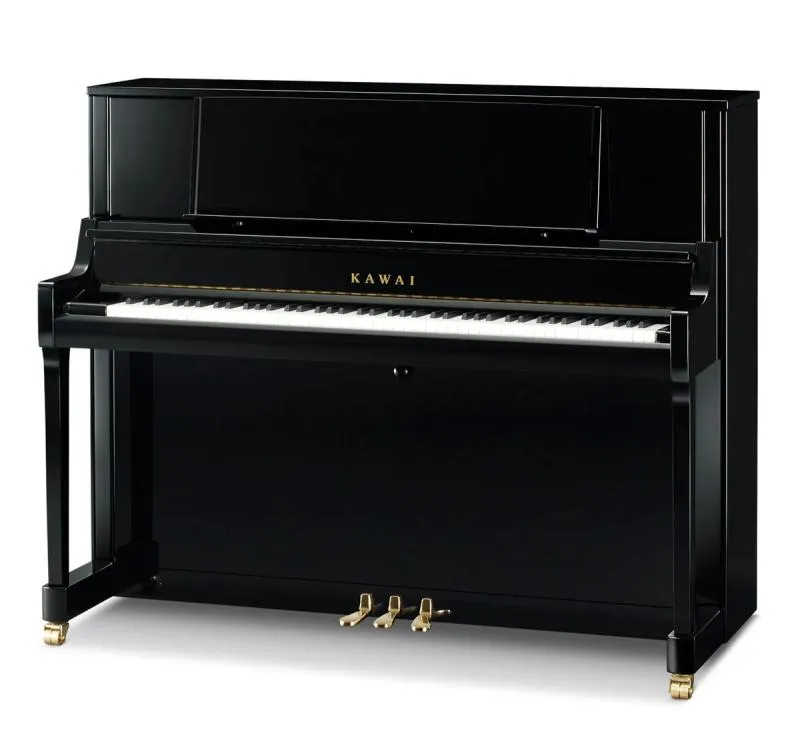 Kawai akustické pianino, 88 kláves, 122 cm, lesklá černá