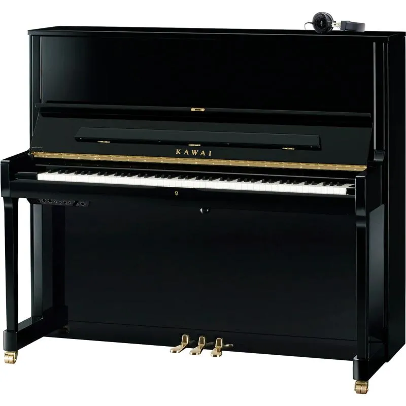 Kawai akustické pianino ATX4, hybridní systém, 88 kláves, 130 cm, lesklá černá