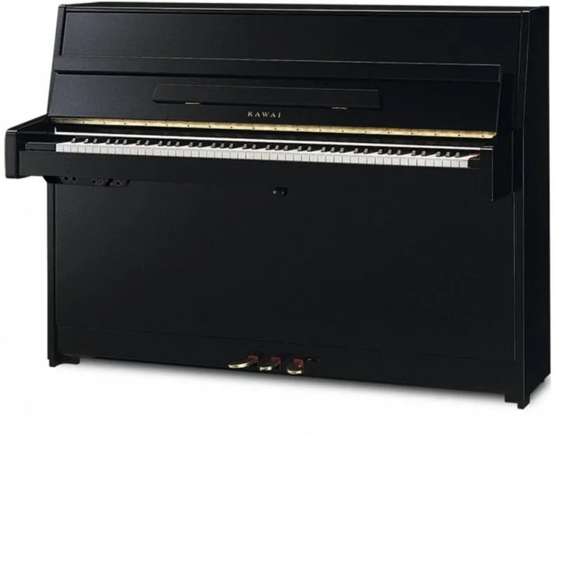 Kawai akustické pianino, ATX3 hybridní systém, 88 kláves, 110 cm, lesklá bílá