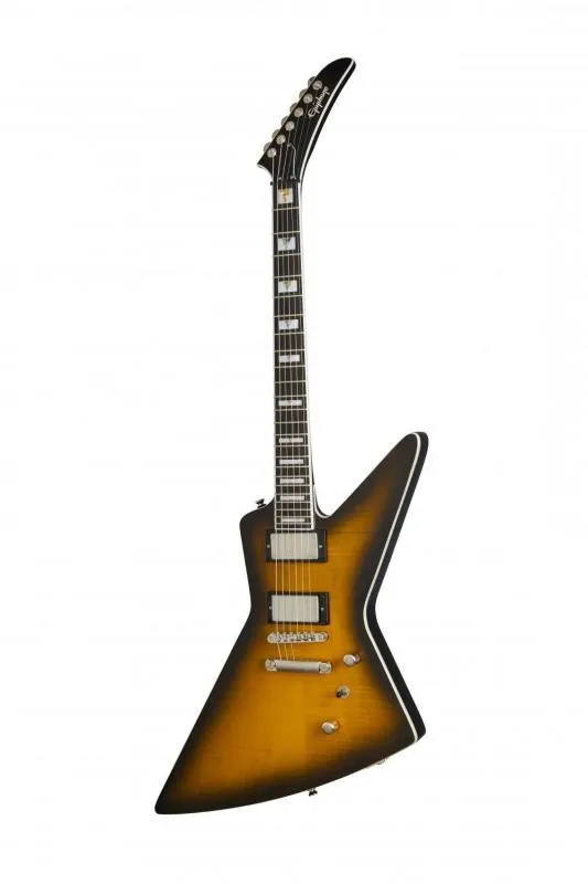 Epiphone Extura Prophecy YTA elektrická kytara, žlutý tiger, lesklý povrch