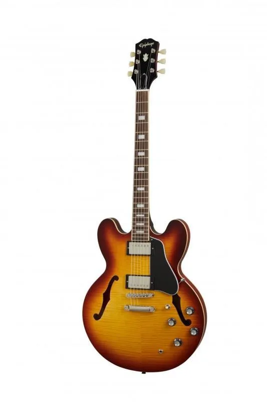 Epiphone ES335 Figured RTB elektrická kytara, Raspberry Tea Burst