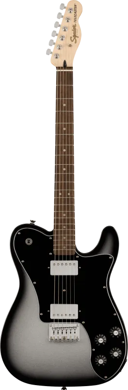 Squier FSR Affinity Telecaster Deluxe, javorová hmatník, černý pickguard, silverburst