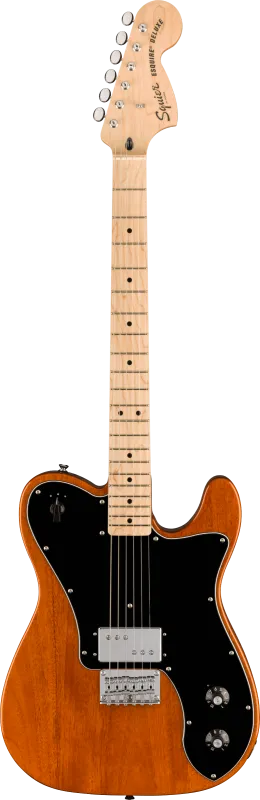 Squier Paranormal Esquire Deluxe, javorový hmatník, černý pickguard, mocha