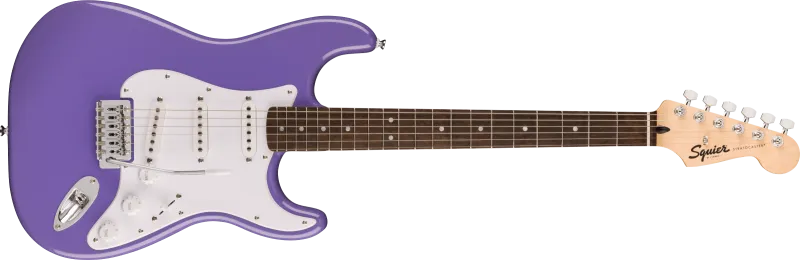 Squier Sonic elektrická kytara, Stratocaster tvar, Ultraviolet barva