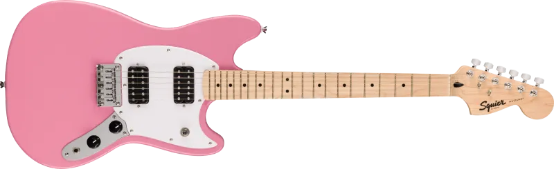 Squier Sonic Mustang HH MN Flash Pink elektrická kytara