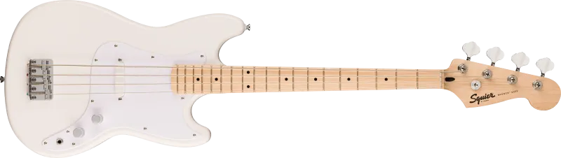 Squier elektrická basová kytara Sonic Bronco Bass MN Arctic White