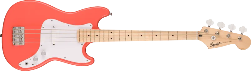 Squier elektrická basová kytara Sonic Bronco Bass MN Tahitian Coral