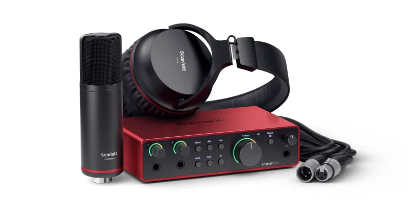 Focusrite Scarlett 2i2 Studio (4. generace, USB, zvuková karta)