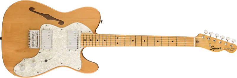 Squier Classic Vibe '70s Telecaster Thinline, javorová hmatník, přírodní