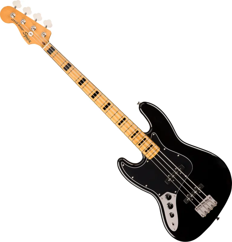 Squier Classic Vibe '70s Jazz Bass Levá, Javorový hmatník, Černá