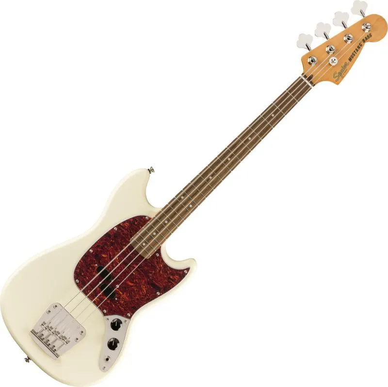 Squier Classic Vibe '60s Mustang Bass, javorová hmatník, olympijská bílá
