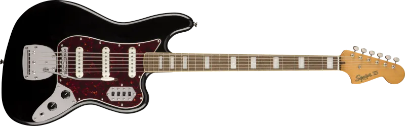 Squier Classic Vibe Bass VI LRL Černý, elektrická basová kytara