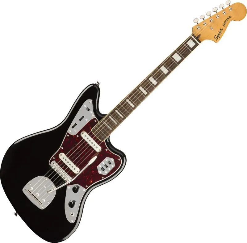 Squier Classic Vibe '70s Jaguar, javorová hmatník, černá
