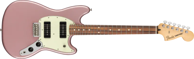 Fender Player Mustang 90, Pau Ferro hmatník, Burgundská metalíza