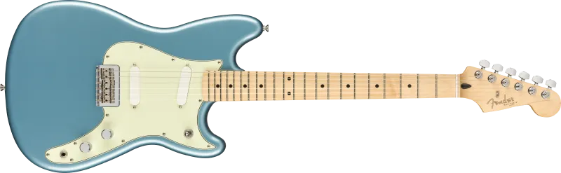 Fender elektrická kytara Player Duo Sonic, javorový hmatník, barva Tidepool