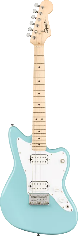 Squier Mini Jazzmaster HH, javorová hmatník, daphne modrá