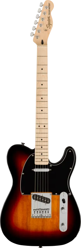 Squier Telecaster Affinity Series, javorový hmatník, černý pickguard, 3-barvový sunburst