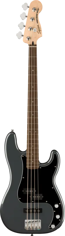 Squier Affinity Precision Bass PJ, javorová hmatník, černý pickguard, šedý mráz