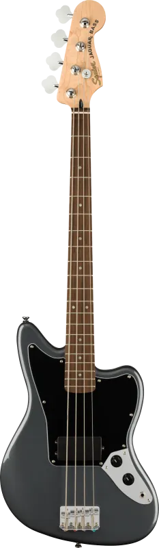 Squier Affinity Series Jaguar Bass H, javorová hmatník, černý pickguard, metalická šedá