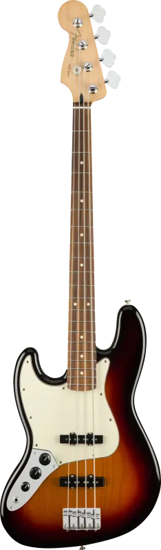 Fender Jazz Bass levý, 4 struny, Pau Ferro hmatník, 3-barvový sunburst
