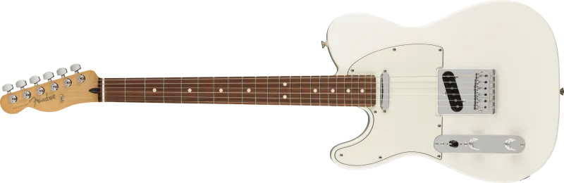 Fender Elektrická kytara Player Telecaster PF Polar White, levá