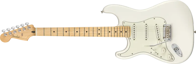 Fender Elektrická kytara Player Stratocaster MN, Polar White, levá
