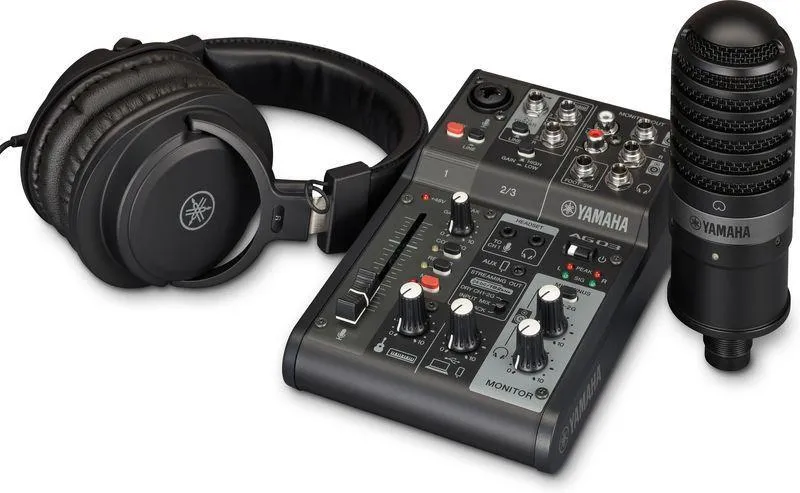 Yamaha IM AG03MK2 LSPK, podcast mixážní pult, černý