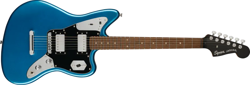 Squier FSR Contemporary Jaguar® HH ST, černý pickguard, modrá