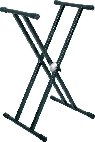 Proel Klávesový stojan X dvojitý, antracitová šedá, výška: 560-970mm, šířka: 400mm, max: 50kg