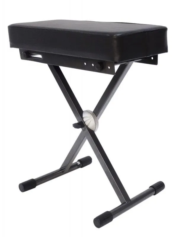 Proel Klavírní stolička, EASY LOCK, antracitová, černý vinyl, max:100 kg