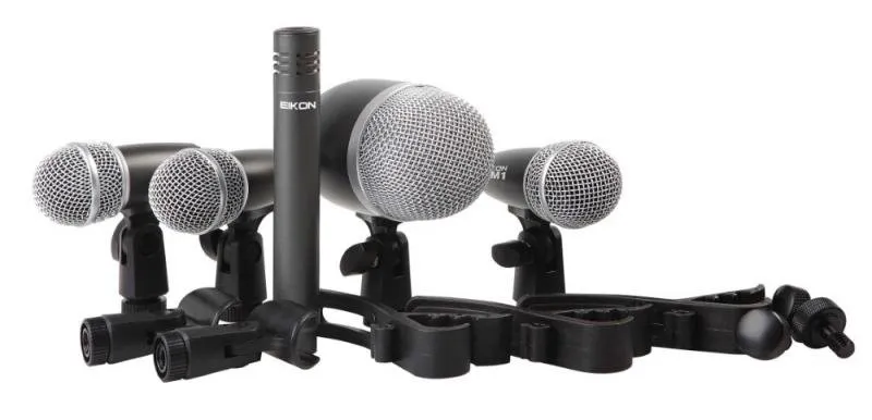 PROEL Mikrofonový set, 5 mikrofonních držáků, 1xDM12, 3xDM1, 1xCM602, 3xAPM47