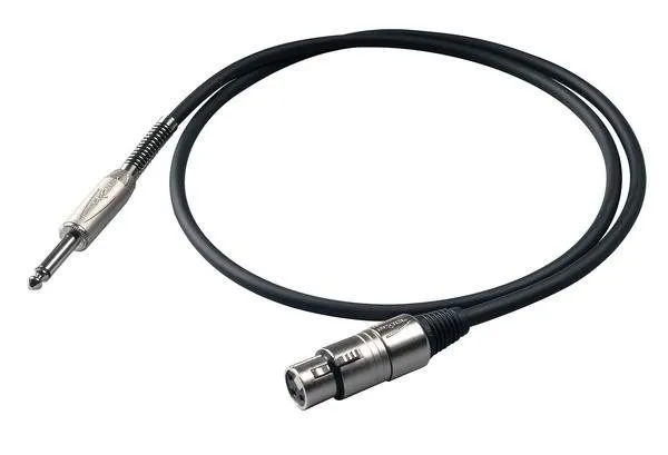 Proel kabel, 5m, XLR 3FVPRO, 6,3mm S4CPROmono jack