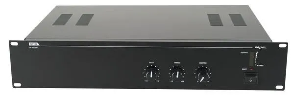 PROEL Rackový mixážní zesilovač, 1 mic/1 linka/1 telefon
