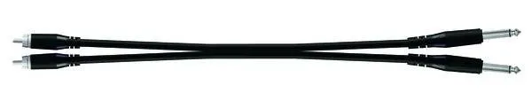 Proel IM kabel 3 m černý, 2x 6,3 mm mono jack - 2x RCA, litý