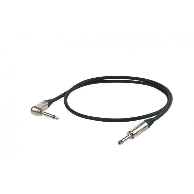 Proel IM kabel 6m černý, 6,3mm Neutrik NP2Xmono a 6,3mm NP2RXmono konektor