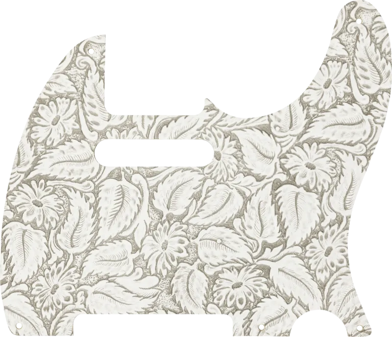 Fender Koptátor pro Telecaster, kožený, bílý